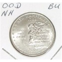 2000 D "New Hampshire" Quarter  BU