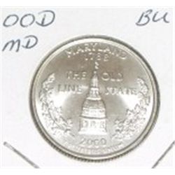2000 D "Maryland" Quarter  BU  **
