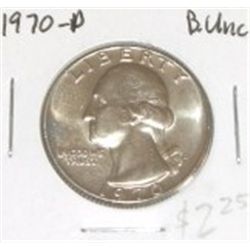 1970 D  Quarter  BU  **