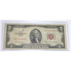 *** 1953 U.S. $2 bill *Red Stamp*  ***