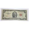 Image 1 : *** 1953 U.S. $2 bill *Red Stamp*  ***