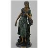 Image 1 : "STANDING MANDOLIN WOMAN" BRONZE SCULPTURE  - A. MOREAU