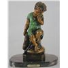 Image 1 : "CRYING GIRL" BRONZE SCULPTURE - A.  MOREAU