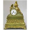 Image 1 : A mantel clock gilded bronze, late empire, France, face marked Foubert A. Laval, h 36 cm; part of or