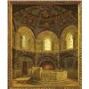 Image 1 : Heinrich Hansen (1821-1890) oil on canvas, signed with monogram and marked Ravenna, church, interior