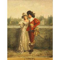 Unknown artist (indistinct sign - August Neven Dumont?) oil on canavs, 19 th century, 45 x 38; damag