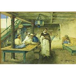 Henrik Ankarcrona (1831-1917) watercolour, sign Alger 1881, arabian scen, 24 x 35 cm 3.000-4.000...