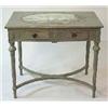 Image 1 : A drawing-room table painted pine, late gustavian, Sweden, 81 x 52 cm; restored and complemeted 6.00