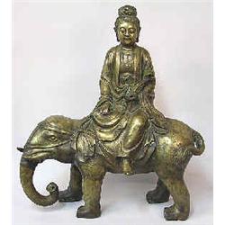 A sculpture bronze, 18 th/19 th century, Kina, h 62 cm 6.000-8.000...