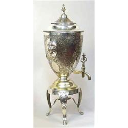 A samovar alp., likely Russia, 19 th century, h 60 cm 4.000-6.000...