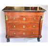 Image 1 : A chest mahogany with granite top, likely north Germany, early 19 th century, 97 x 56 cm; cracks on.