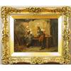 Image 1 : Artist unknown (indistinctly signed) oil on canvas, 19 th century, 25 x 33 cm, in contemporary frame