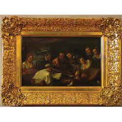 Artist unknown oil on board, 17 th/18 th century, a tergo label with indistinct text, 28 x 44 cm, ;.