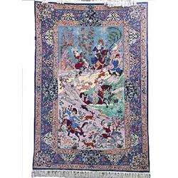 An Isfahan rug old, 212 x 144 cm 15.000-20.000...