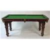 Image 1 : A pool table mahogany, E.J. Riley Accrington England, turn of the century 1800/1900, 164 x 88 cm 6.0