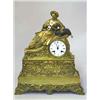 Image 1 : A mantle clock gilded and patinated bronze, late empire, Paris, circa 1850; 2 details missing 4.000-