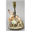 Image 1 : A table lamp porcelain, Meissen, h 37 cm; repaired 8.000-10.000...