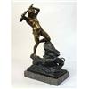 Image 1 : A sculpture bronze, H. Schievelkamq, mythological scen, droit de suite, h 46 cm 6.000-8.000...