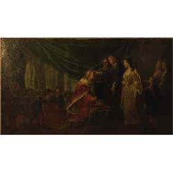 Artist unknown (Nicolas de Largillière 1656-1746?) oil on canvas (laid on canvas), c a 1700, probabl