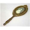 Image 1 : A hand mirror gilded bronze, 19 th century, inlaid portrait in gouache, signed May 1.200-1.500...