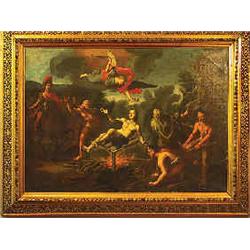 Artist unknown oil on canvas (laid on canvas), 18 th century, 47 x 66 cm 6.000-8.000...