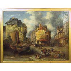 David Roberts (1796-1864) - attributed oil on canvas, 62 x 82 cm; crazed 40.000-50.000...