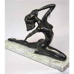 A sculpture bronze, signed P. Philippe, 36 cm, by 33 cm 4.000-6.000...