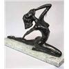 Image 1 : A sculpture bronze, signed P. Philippe, 36 cm, by 33 cm 4.000-6.000...