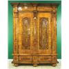 Image 1 : A cupboard veneer of walnut and walnut root, late baroque, Germany, inlaid, h 235 cm, w 166 cm, 66 c