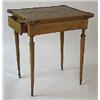 Image 1 : A gaming table polished walnut and fruitwood, ca. 1780, brass inlays, 77 cm; wear 8.000-10.000...