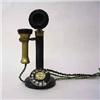 Image 1 : A telephone bakelite, steel and brass, h 30 cm 3.000-4.000...