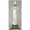 Image 1 : A table lamp parian, brass, h 41 cm, without shade 1.200-1.500...