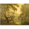 Image 1 : James Herbert Snell (1861-1935) oil on canvas, signed a tergo, titled "Willow pool, Derbyshire", dro