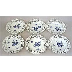 A set of 6 plates porcelain, Berlin, Germany, diameter 23,5 cm; minor defects 2.000-3.000...