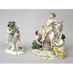 A figurine porcelain, Dresden?, h 19 cm; damaged 2.000-3.000...