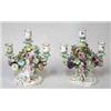 Image 1 : A pair of candelabras porcelain, Meissen, h 21 cm; damaged 4.000-6.000...