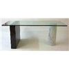 Image 1 : A table glass top, marble and granite frame, Casigliani, Italy 6.000-8.000...