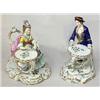 Image 1 : A pair of figurines porcelain, Ludwigsburg marked, Germany, h 14 cm 4.000-6.000...
