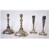 Image 1 : A pair of candlesticks silver, cast arms, h 16 cm 4.000-6.000...