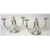 Image 1 : A pair of candelabras silver, art deco, imported by Hoff, Helsingborg, Sweden 1931, h 18 cm 6.000-8.
