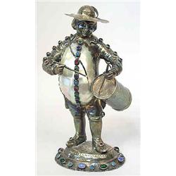 A figurine silver, presumably German, English import 1901-1902, h 24 cm 2.500-3.000...