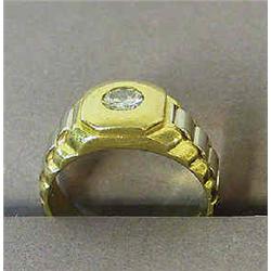 A ring gold and white gold 18 carat, Rolex, brilliant, 0,41 ct 8.000-10.000...