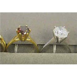 A ring 18 carat white gold, solitary 4,06 ct, wesselton, piké 40.000-50.000...