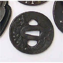 Tsuba Japan, iron, dragon decor 1.000-1.500...