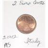 Image 1 : 2002 ITALY 2 EURO CENT COIN *RARE MS HIGH GRADE* COIN CAME OUT OF PRIVATE EURO COIN COLLECTION!!