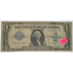 1923 LARGE BILL $1 SILVER CERTIFICATE SERIAL # A80749142D *RARE EARLY NICE BILL*!!