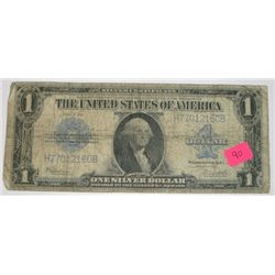 1923 LARGE BILL $1 SILVER CERTIFICATE SERIAL # H77012160B *RARE EARLY NICE BILL*!!