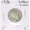 Image 1 : 1936 BUFFALO NICKEL RED BOOK VALUE IS $3.00+ NICE EARLY VERY FINE GRADE COIN NICKEL CAME OUT OF SAFE
