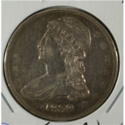 1839 R.E. BUST HALF DOLLAR XF