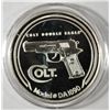 Image 1 : ONE OUNCE .999 SILVER FEAT. COLT DOUBLE EAGLE #DA1090